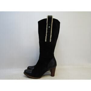 UGG Womens Size 10 M Black Suede Fashion 15" Knee High Boots